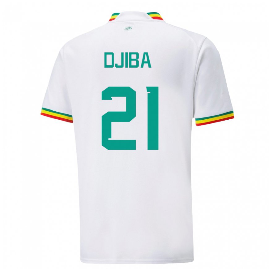 Kandiny Herren Senegalesische Francois Djiba #21 Weiß Heimtrikot Trikot 22-24 T-shirt