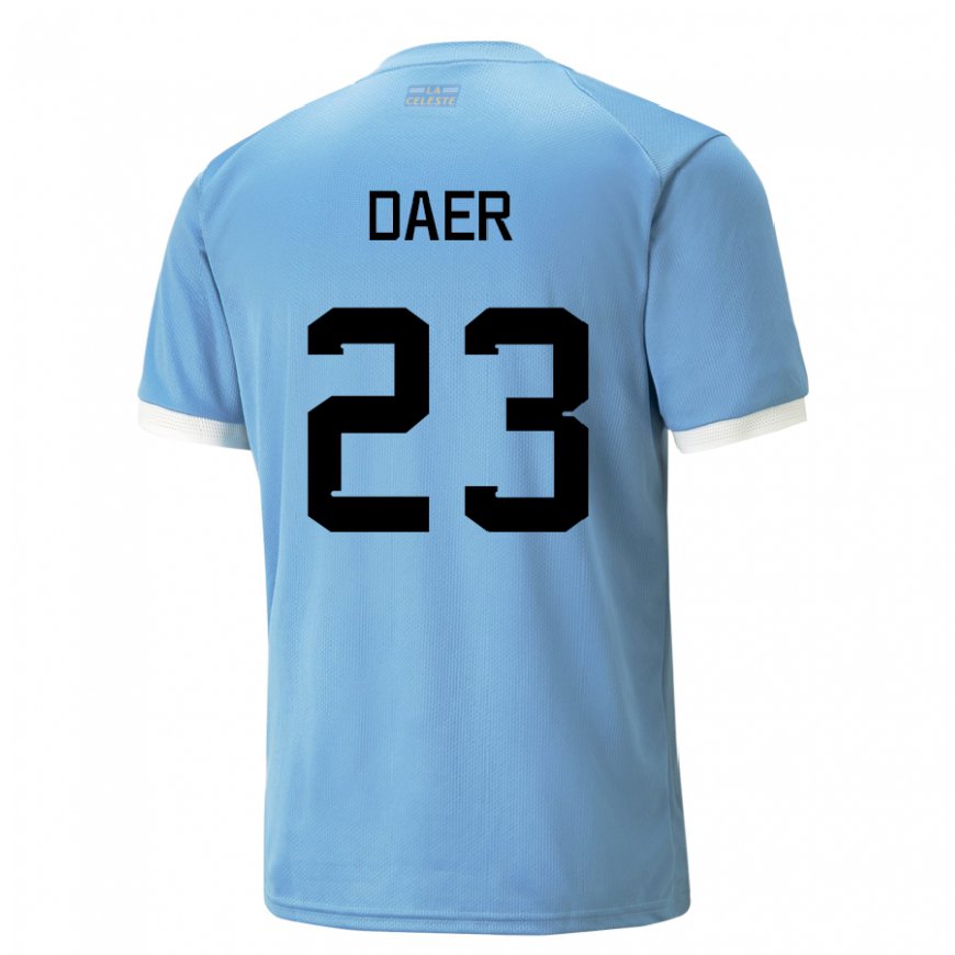 Kandiny Herren Uruguayische Zulma Daer #23 Blau Heimtrikot Trikot 22-24 T-shirt