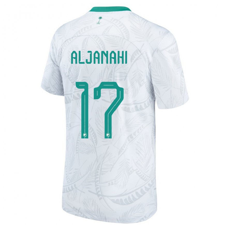 Kandiny Herren Saudi-arabische Nawaf Aljanahi #17 Weiß Heimtrikot Trikot 22-24 T-shirt