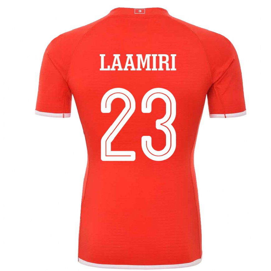 Kandiny Herren Tunesische Soumaya Laamiri #23 Rot Heimtrikot Trikot 22-24 T-shirt