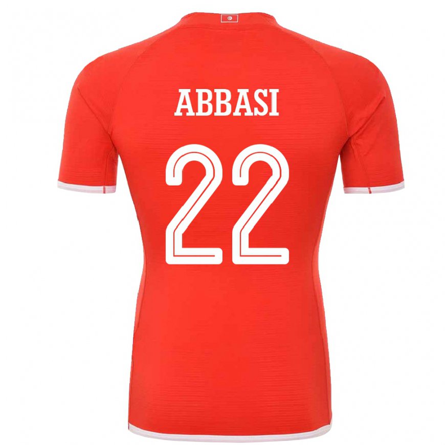 Kandiny Herren Tunesische Bechir Abbasi #22 Rot Heimtrikot Trikot 22-24 T-shirt