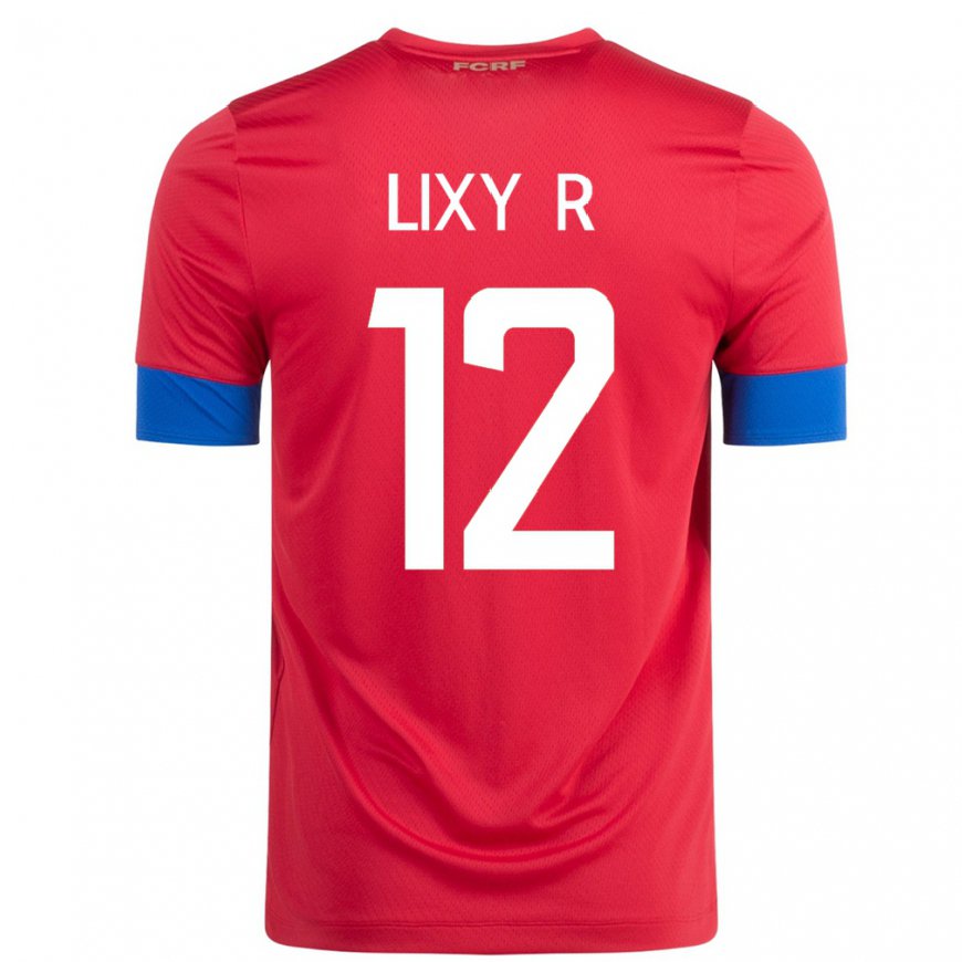 Kandiny Herren Costa-ricanische Lixy Rodriguez #12 Rot Heimtrikot Trikot 22-24 T-shirt