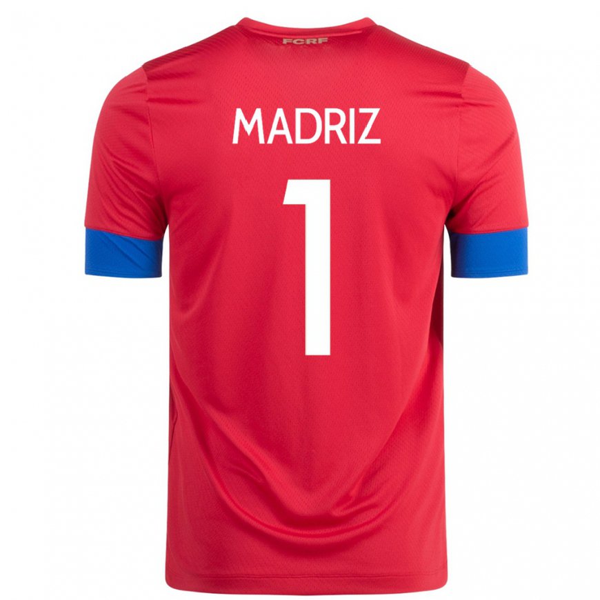 Kandiny Herren Costa-ricanische Abraham Madriz #1 Rot Heimtrikot Trikot 22-24 T-shirt