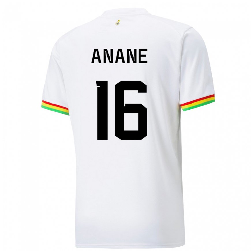 Kandiny Herren Ghanaische Vincent Anane #16 Weiß Heimtrikot Trikot 22-24 T-shirt