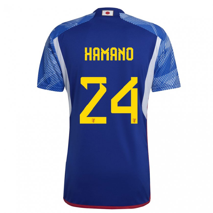 Kandiny Herren Japanische Maika Hamano #24 Königsblau Heimtrikot Trikot 22-24 T-shirt