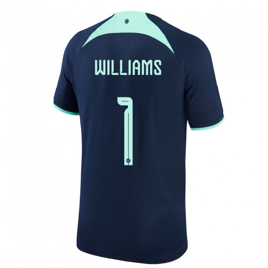 Kandiny Herren Australische Lydia Williams #1 Dunkelblau Auswärtstrikot Trikot 22-24 T-shirt