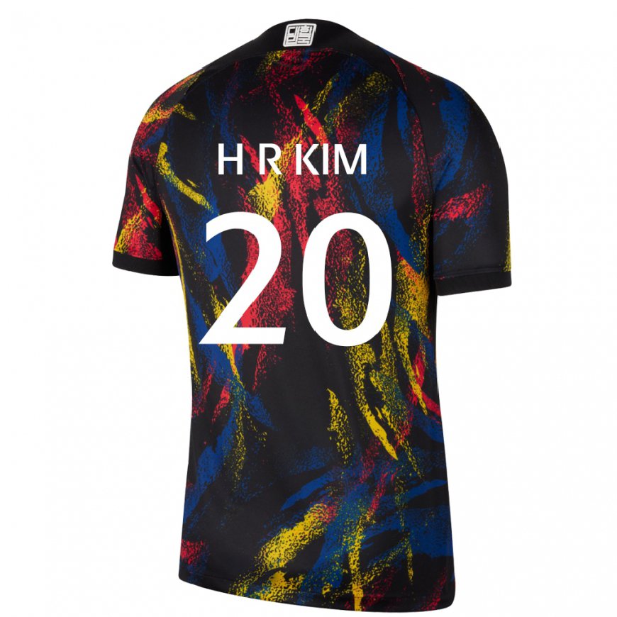 Kandiny Herren Südkoreanische Kim Hye Ri #20 Mehrfarbig Auswärtstrikot Trikot 22-24 T-shirt