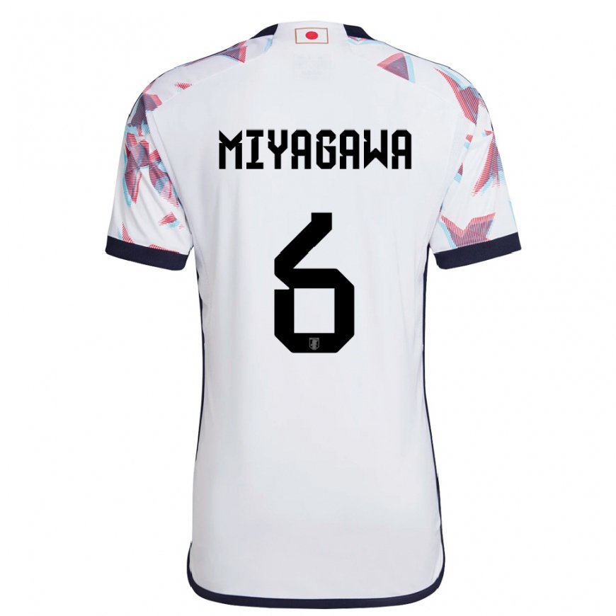 Kandiny Herren Japanische Asato Miyagawa #6 Weiß Auswärtstrikot Trikot 22-24 T-shirt