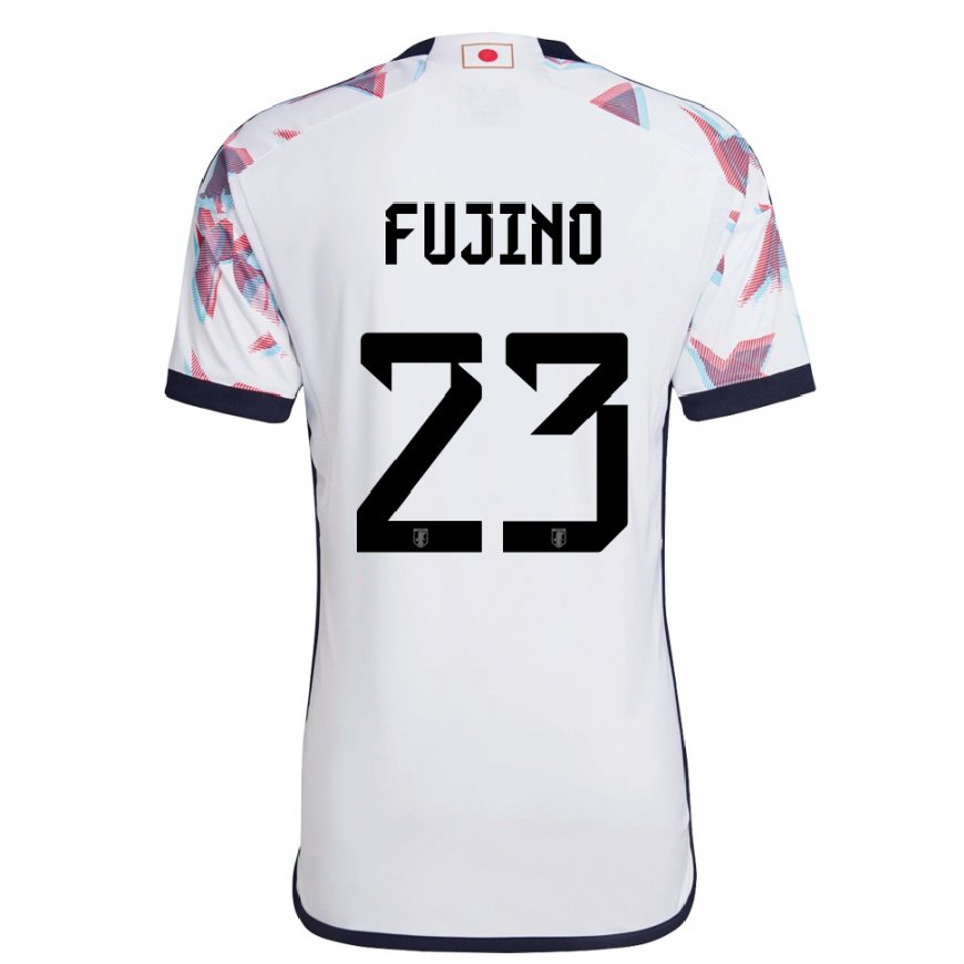 Kandiny Herren Japanische Aoba Fujino #23 Weiß Auswärtstrikot Trikot 22-24 T-shirt
