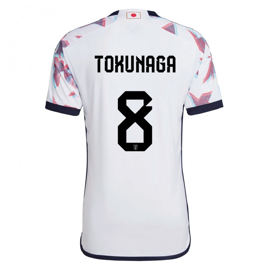 Kandiny Herren Japanische Ryo Tokunaga #8 Weiß Auswärtstrikot Trikot 22-24 T-shirt
