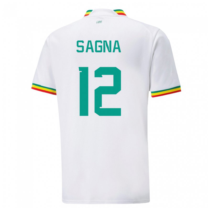 Kandiny Damen Senegalesische Safietou Sagna #12 Weiß Heimtrikot Trikot 22-24 T-shirt