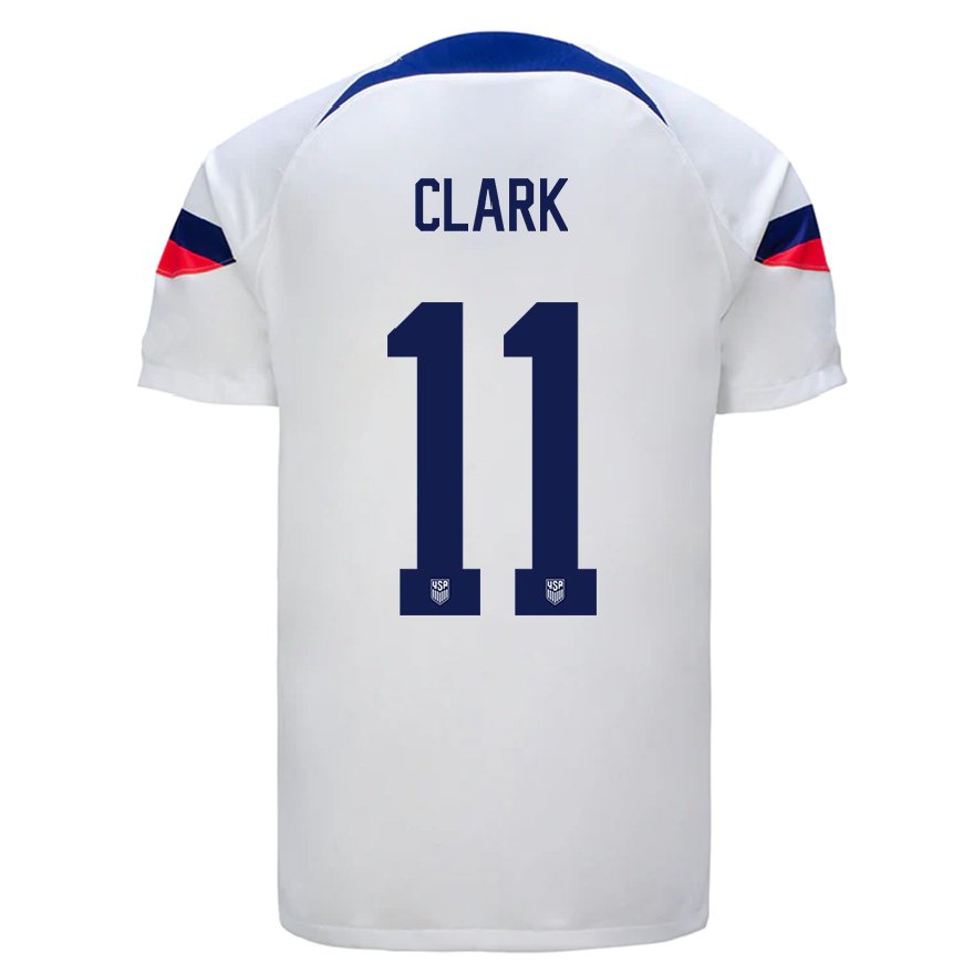 Kandiny Damen Us-amerikanische Caden Clark #11 Weiß Heimtrikot Trikot 22-24 T-shirt
