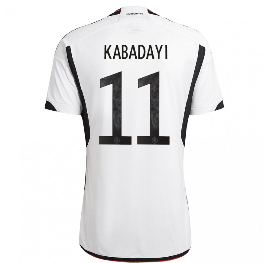 Kandiny Damen Deutsche Yusuf Kabadayi #11 Weiß Schwarz Heimtrikot Trikot 22-24 T-shirt