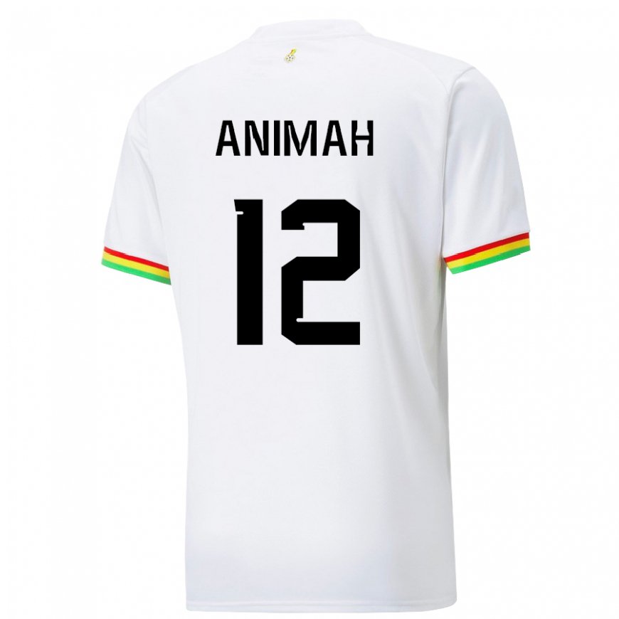 Kandiny Damen Ghanaische Grace Animah #12 Weiß Heimtrikot Trikot 22-24 T-shirt
