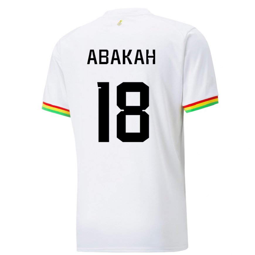 Kandiny Damen Ghanaische Philomena Abakah #18 Weiß Heimtrikot Trikot 22-24 T-shirt