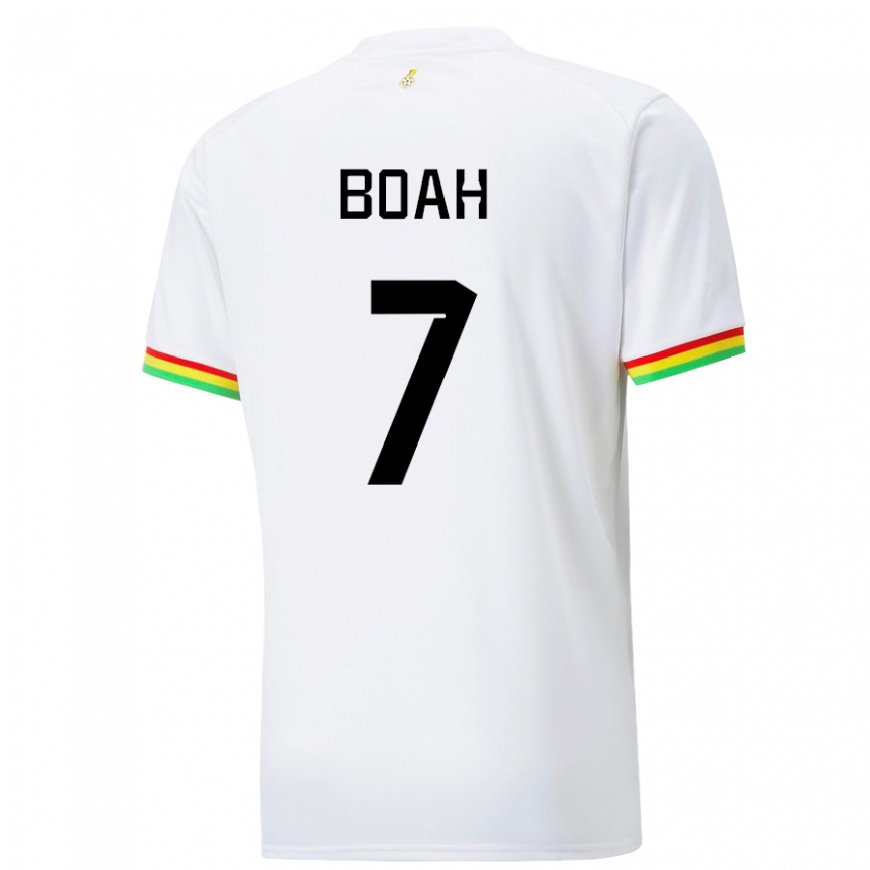 Kandiny Damen Ghanaische Collins Boah #7 Weiß Heimtrikot Trikot 22-24 T-shirt