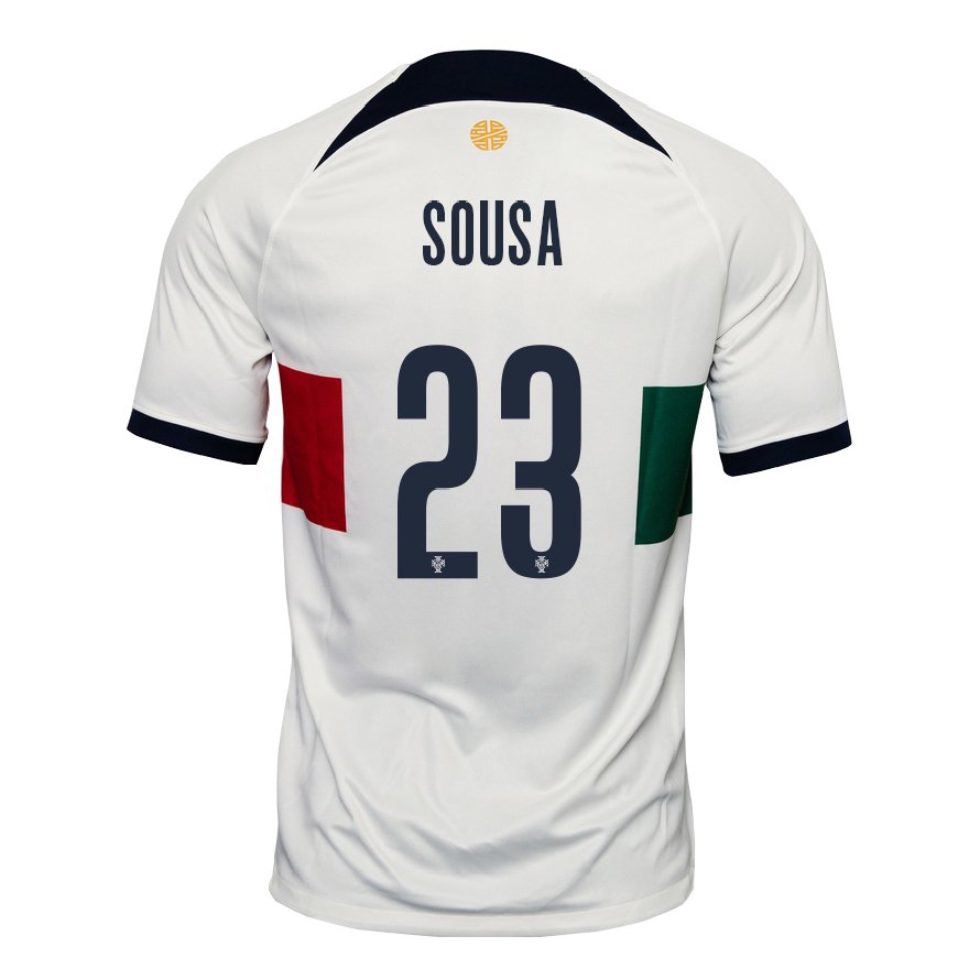 Kandiny Damen Portugiesische Afonso Sousa #23 Weiß Auswärtstrikot Trikot 22-24 T-shirt
