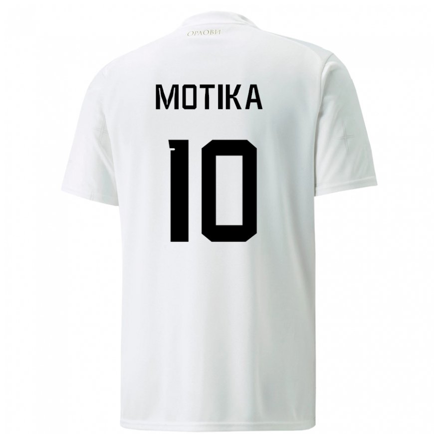 Kandiny Damen Serbische Nemanja Motika #10 Weiß Auswärtstrikot Trikot 22-24 T-shirt