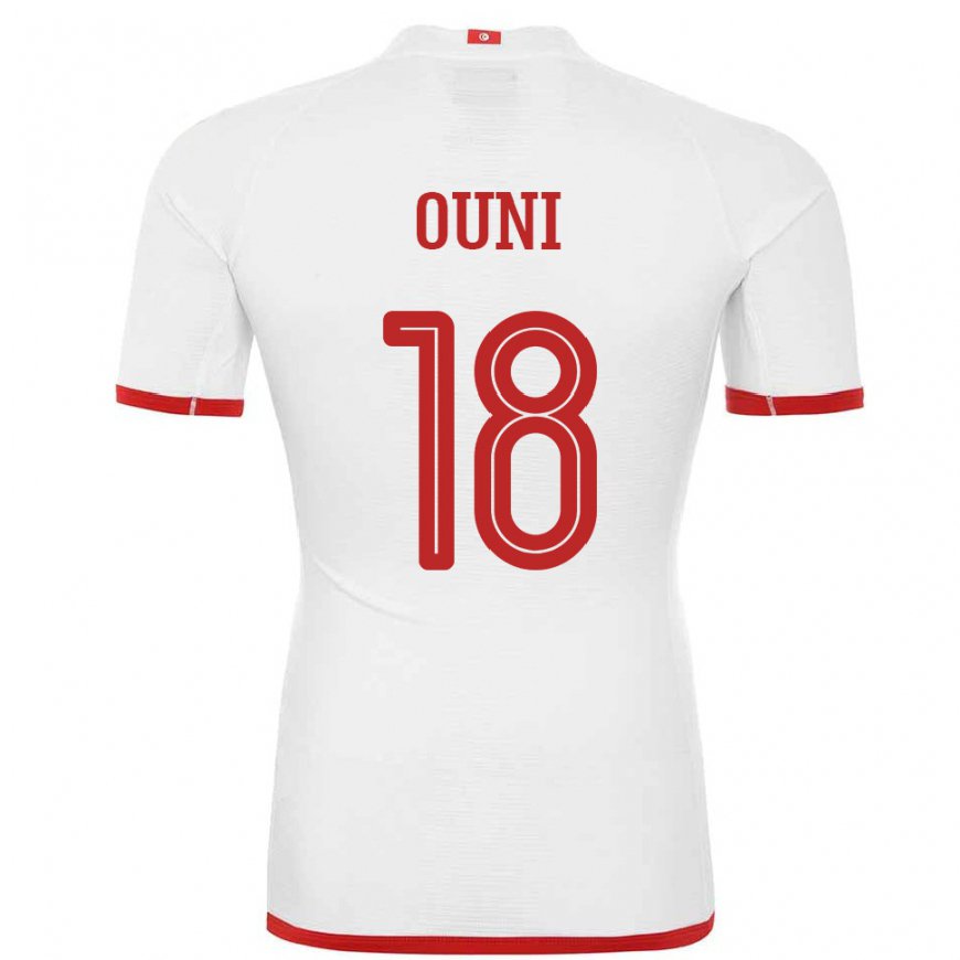 Kandiny Damen Tunesische Samia Ouni #18 Weiß Auswärtstrikot Trikot 22-24 T-shirt