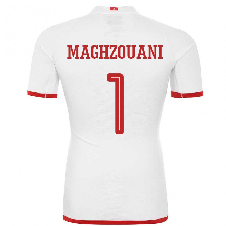 Kandiny Damen Tunesische Wassim Maghzouani #1 Weiß Auswärtstrikot Trikot 22-24 T-shirt