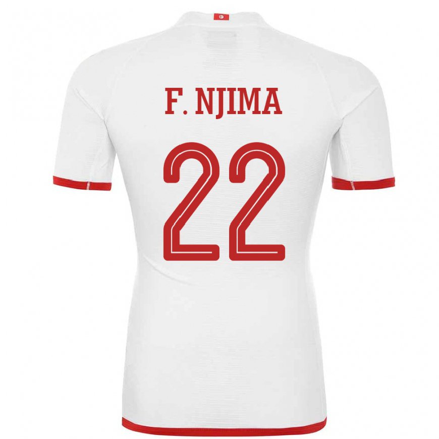Kandiny Damen Tunesische Firas Ben Njima #22 Weiß Auswärtstrikot Trikot 22-24 T-shirt