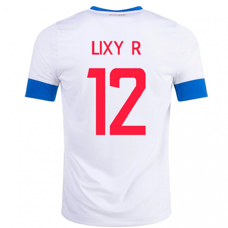 Kandiny Damen Costa-ricanische Lixy Rodriguez #12 Weiß Auswärtstrikot Trikot 22-24 T-shirt