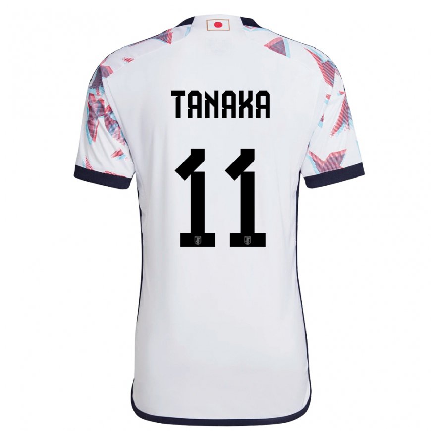 Kandiny Damen Japanische Mina Tanaka #11 Weiß Auswärtstrikot Trikot 22-24 T-shirt