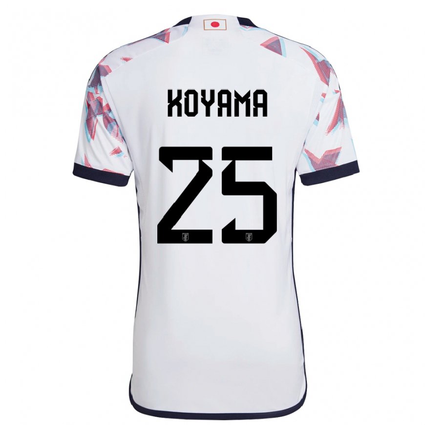 Kandiny Damen Japanische Shinomi Koyama #25 Weiß Auswärtstrikot Trikot 22-24 T-shirt