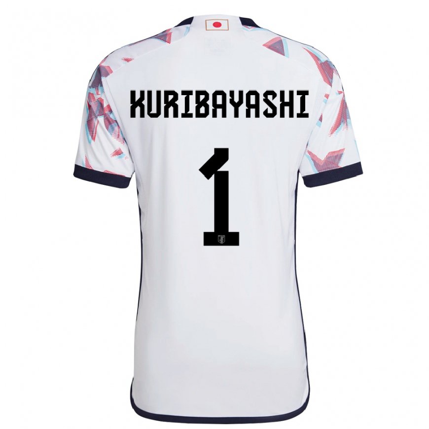 Kandiny Damen Japanische Hayato Kuribayashi #1 Weiß Auswärtstrikot Trikot 22-24 T-shirt