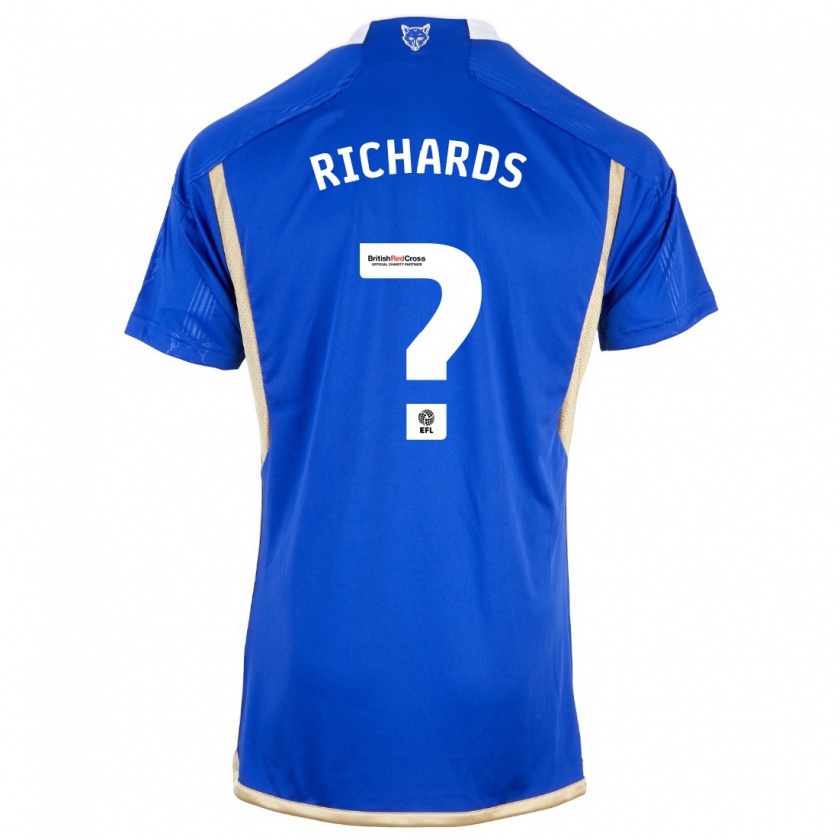 Kandiny Kinder Amani Richards #0 Blau Heimtrikot Trikot 2023/24 T-Shirt