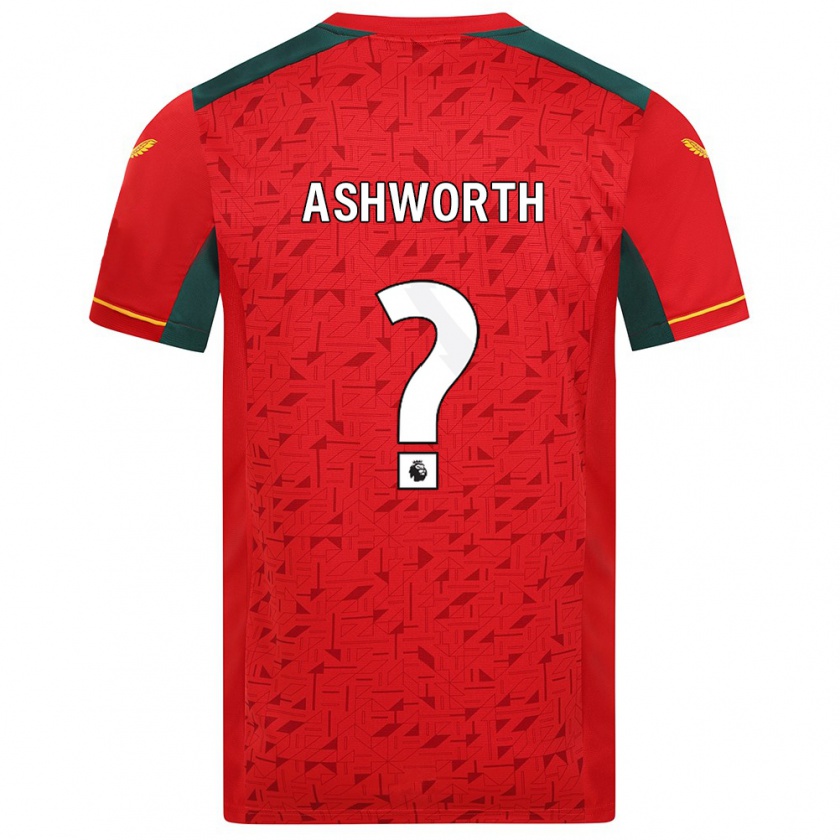 Kandiny Kinder Fin Ashworth #0 Rot Auswärtstrikot Trikot 2023/24 T-Shirt