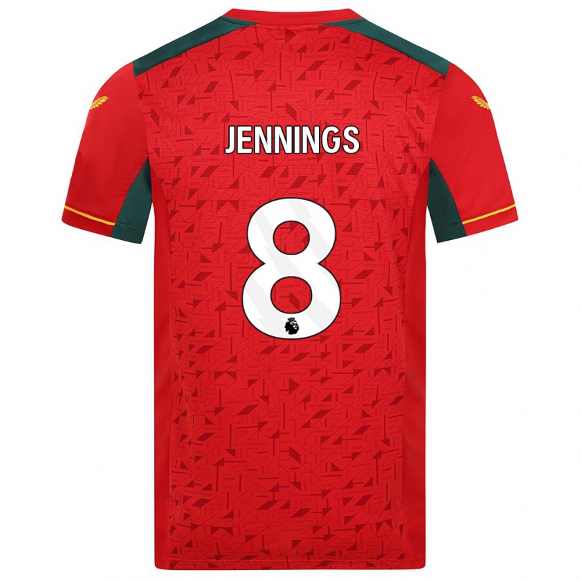 Kandiny Kinder Shannie Jennings #8 Rot Auswärtstrikot Trikot 2023/24 T-Shirt