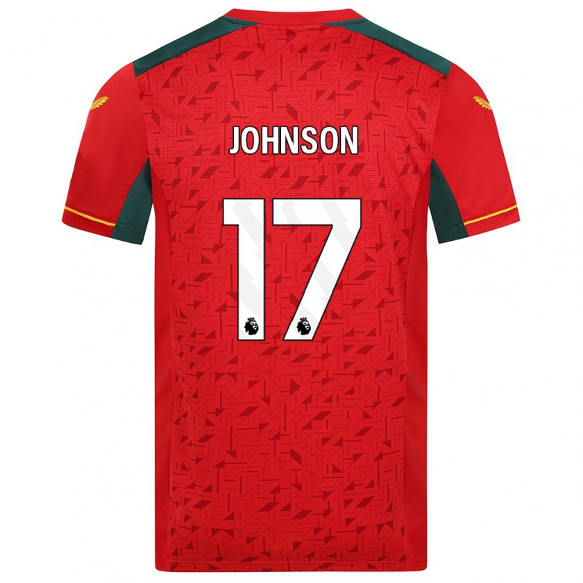 Kandiny Kinder Katie Johnson #17 Rot Auswärtstrikot Trikot 2023/24 T-Shirt