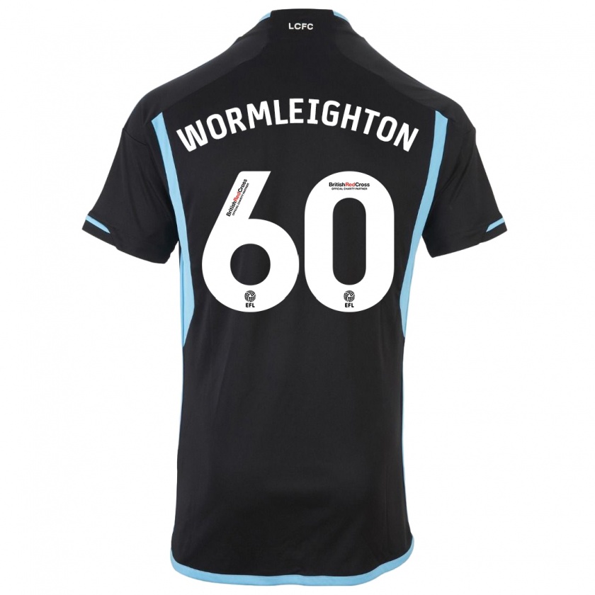 Kandiny Kinder Joe Wormleighton #60 Schwarz Auswärtstrikot Trikot 2023/24 T-Shirt