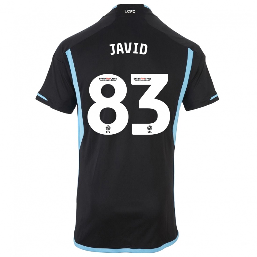 Kandiny Kinder Abdullah Javid #83 Schwarz Auswärtstrikot Trikot 2023/24 T-Shirt