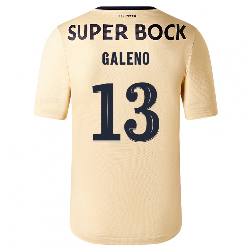 Kandiny Kinder Galeno #13 Beige-Gold Auswärtstrikot Trikot 2023/24 T-Shirt