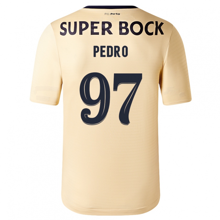 Kandiny Kinder Zé Pedro #97 Beige-Gold Auswärtstrikot Trikot 2023/24 T-Shirt