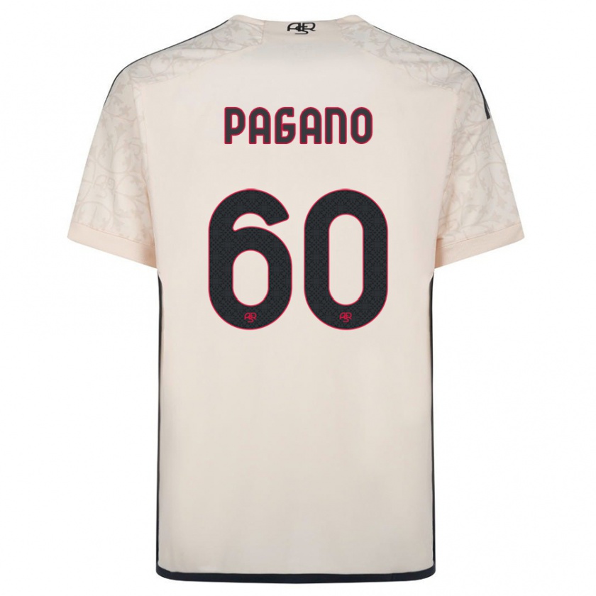 Kandiny Kinder Riccardo Pagano #60 Cremefarben Auswärtstrikot Trikot 2023/24 T-Shirt