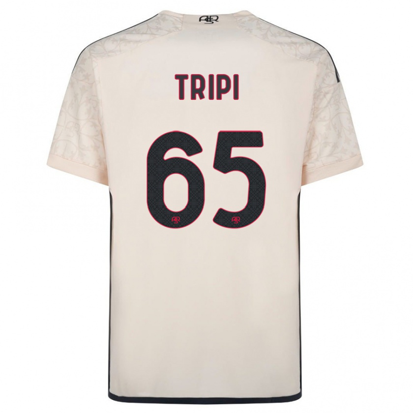Kandiny Kinder Filippo Tripi #65 Cremefarben Auswärtstrikot Trikot 2023/24 T-Shirt