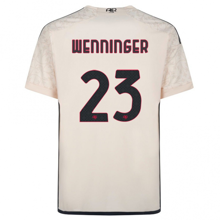 Kandiny Kinder Carina Wenninger #23 Cremefarben Auswärtstrikot Trikot 2023/24 T-Shirt