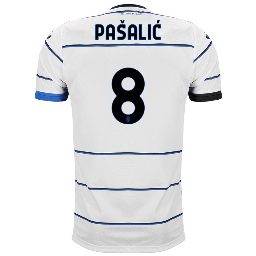 Kandiny Kinder Mario Pasalic #8 Weiß Auswärtstrikot Trikot 2023/24 T-Shirt