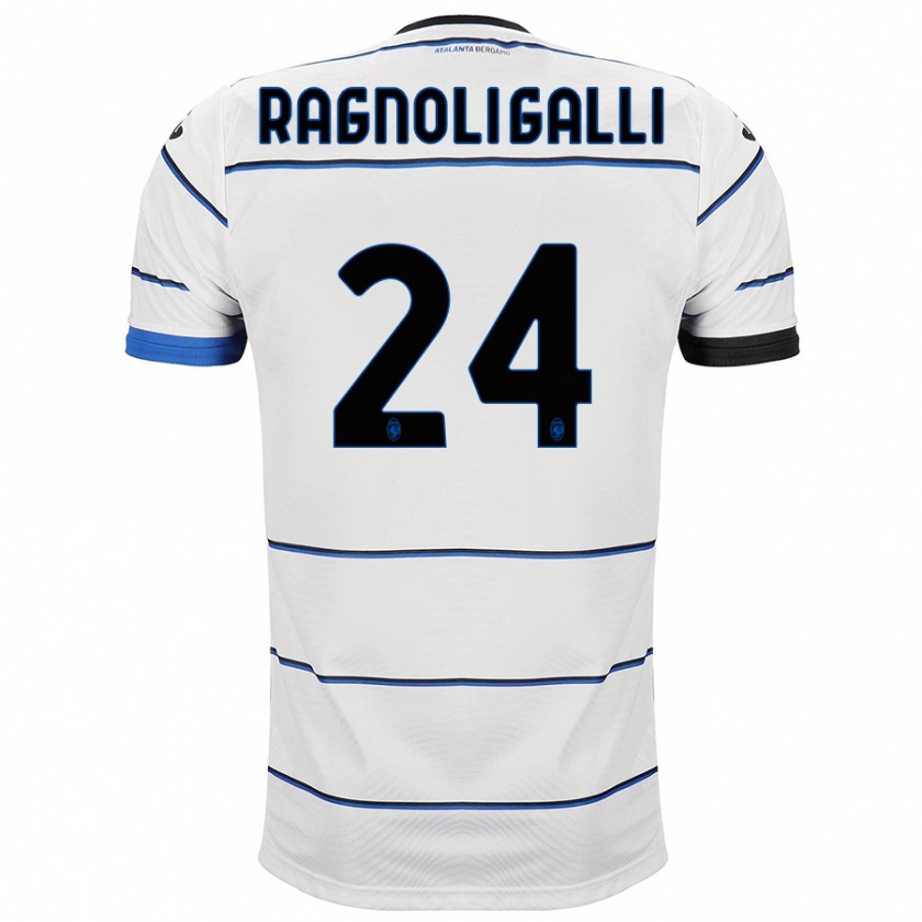 Kandiny Kinder Federico Ragnoli Galli #24 Weiß Auswärtstrikot Trikot 2023/24 T-Shirt