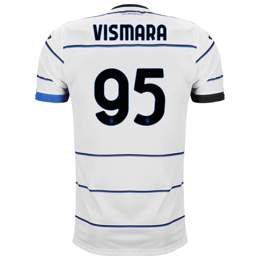 Kandiny Kinder Paolo Vismara #95 Weiß Auswärtstrikot Trikot 2023/24 T-Shirt