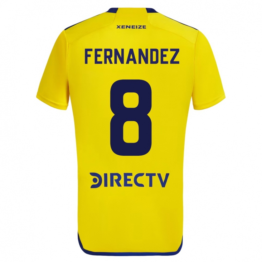Kandiny Kinder Pol Fernández #8 Gelb Auswärtstrikot Trikot 2023/24 T-Shirt