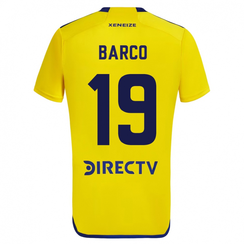 Kandiny Kinder Valentín Barco #19 Gelb Auswärtstrikot Trikot 2023/24 T-Shirt