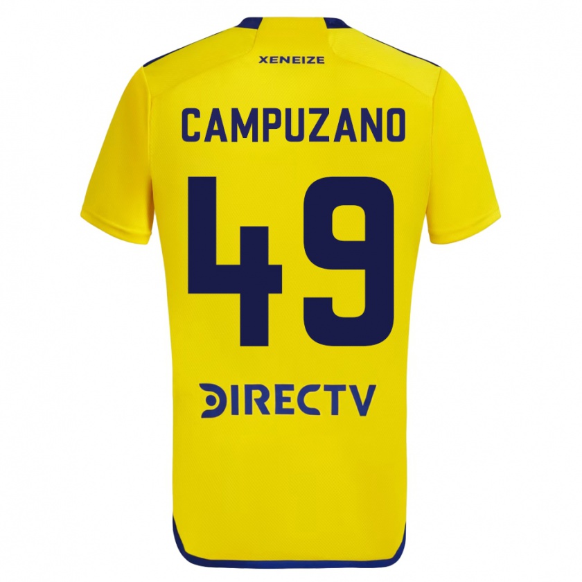 Kandiny Kinder Jorman Campuzano #49 Gelb Auswärtstrikot Trikot 2023/24 T-Shirt