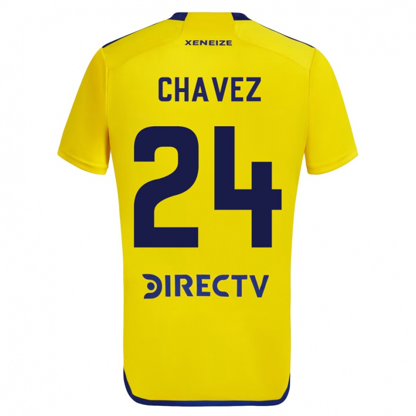 Kandiny Kinder Gabriela Chavez #24 Gelb Auswärtstrikot Trikot 2023/24 T-Shirt