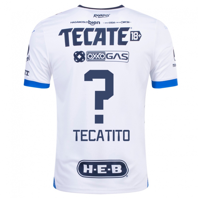 Kandiny Kinder Tecatito #0 Weiß Auswärtstrikot Trikot 2023/24 T-Shirt