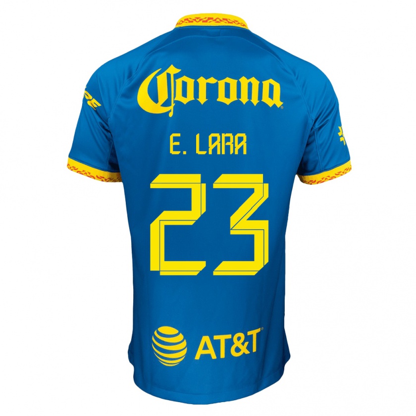 Kandiny Kinder Emilio Lara #23 Blau Auswärtstrikot Trikot 2023/24 T-Shirt