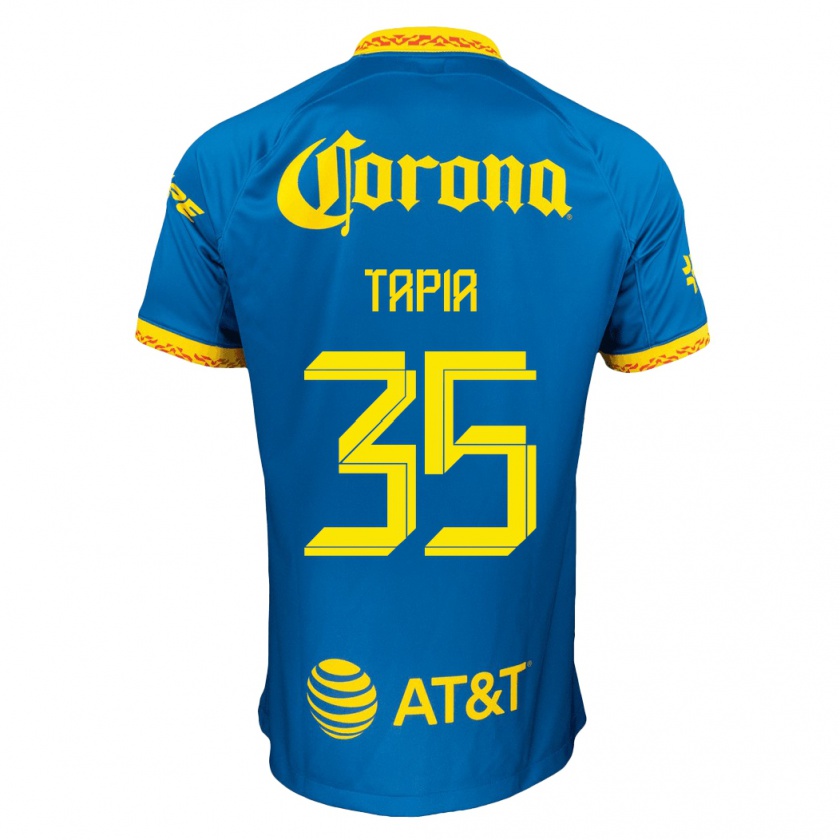 Kandiny Kinder Fernando Tapia #35 Blau Auswärtstrikot Trikot 2023/24 T-Shirt